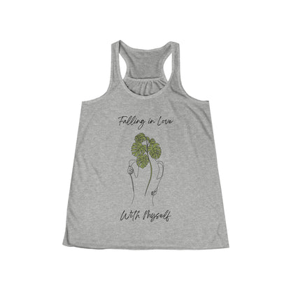 Falling In Love With Myself - Flowy Racerback Tank - Casual Therapy