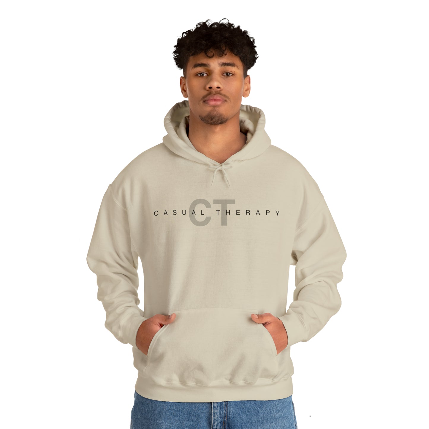 Casual Therapy Classic Logo - Unisex Heavy Blend™ Hooded Sweatshirt - Casual Therapy