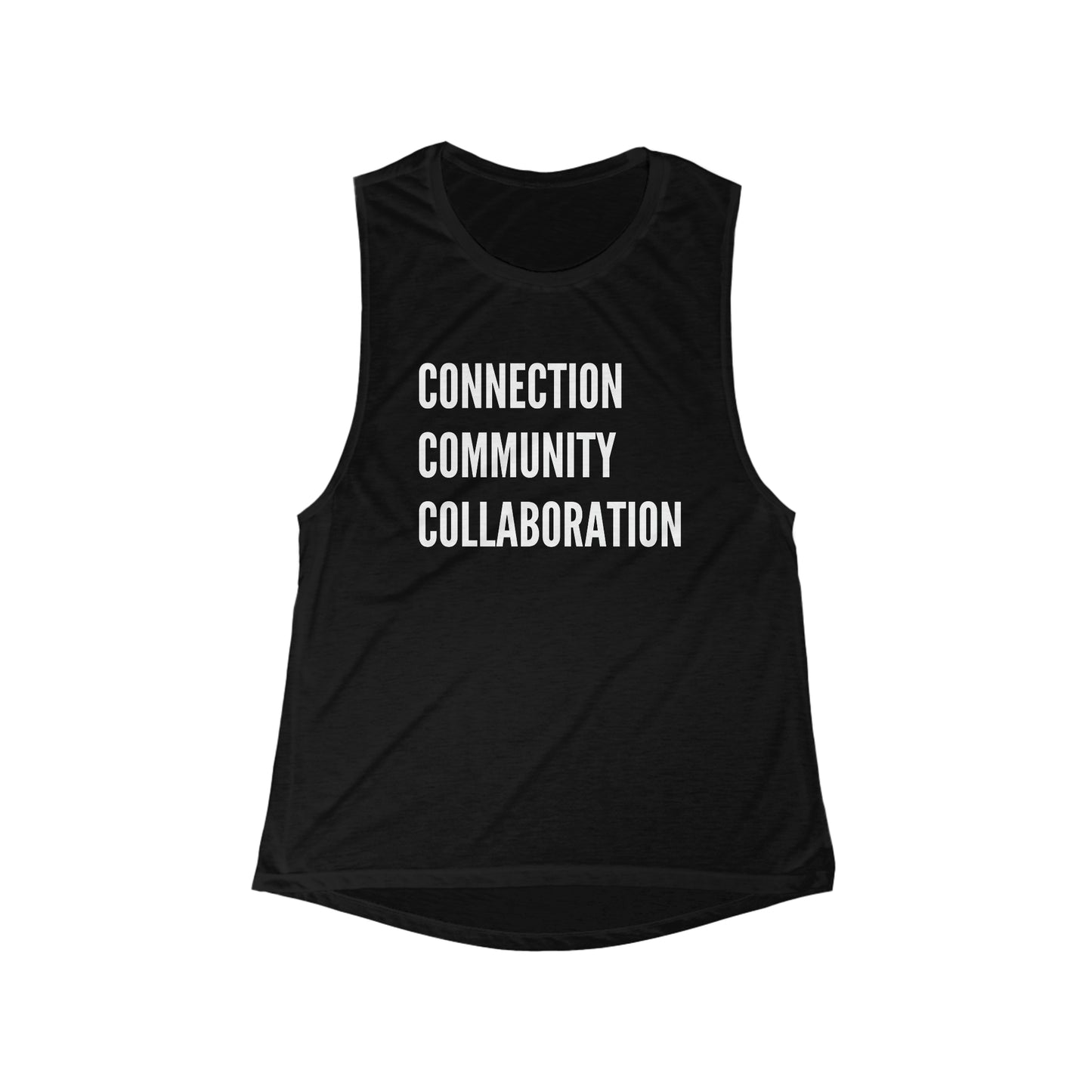 Connection Community Collaboration -  Flowy Scoop Muscle Tank - Casual Therapy