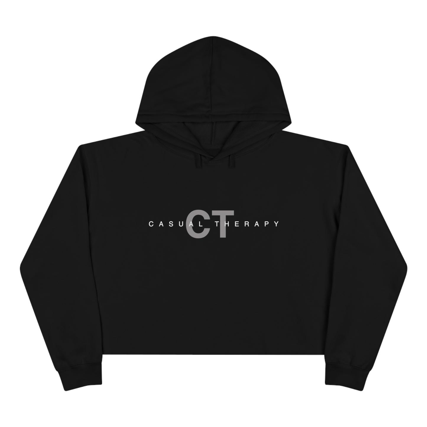 Casual Therapy Classic Logo - Crop Hoodie - Casual Therapy